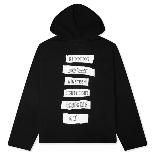 Running Shit Since 1988 Zip Hoodie - Black