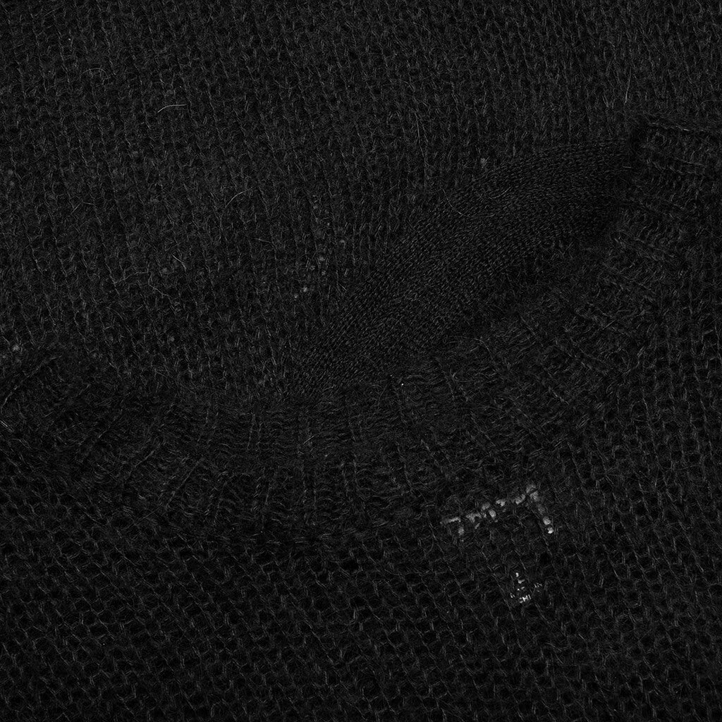 S Loose Knit Sweater - Black