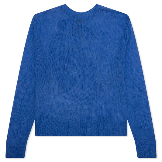 S Loose Knit Sweater - Blue