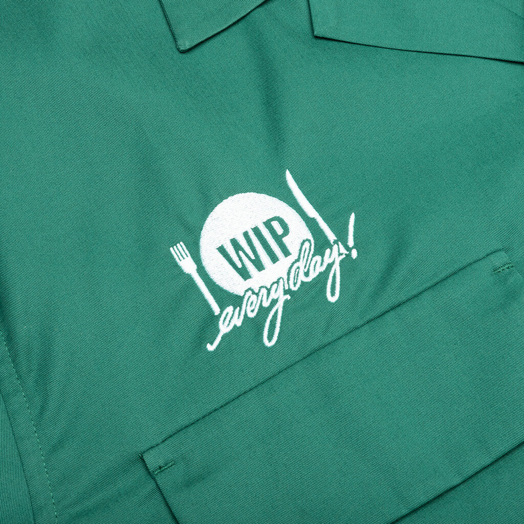 S/S Deli Shirt - Rainforest/White