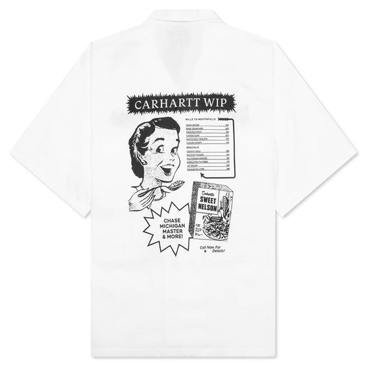 S/S Deli Shirt - White/Black