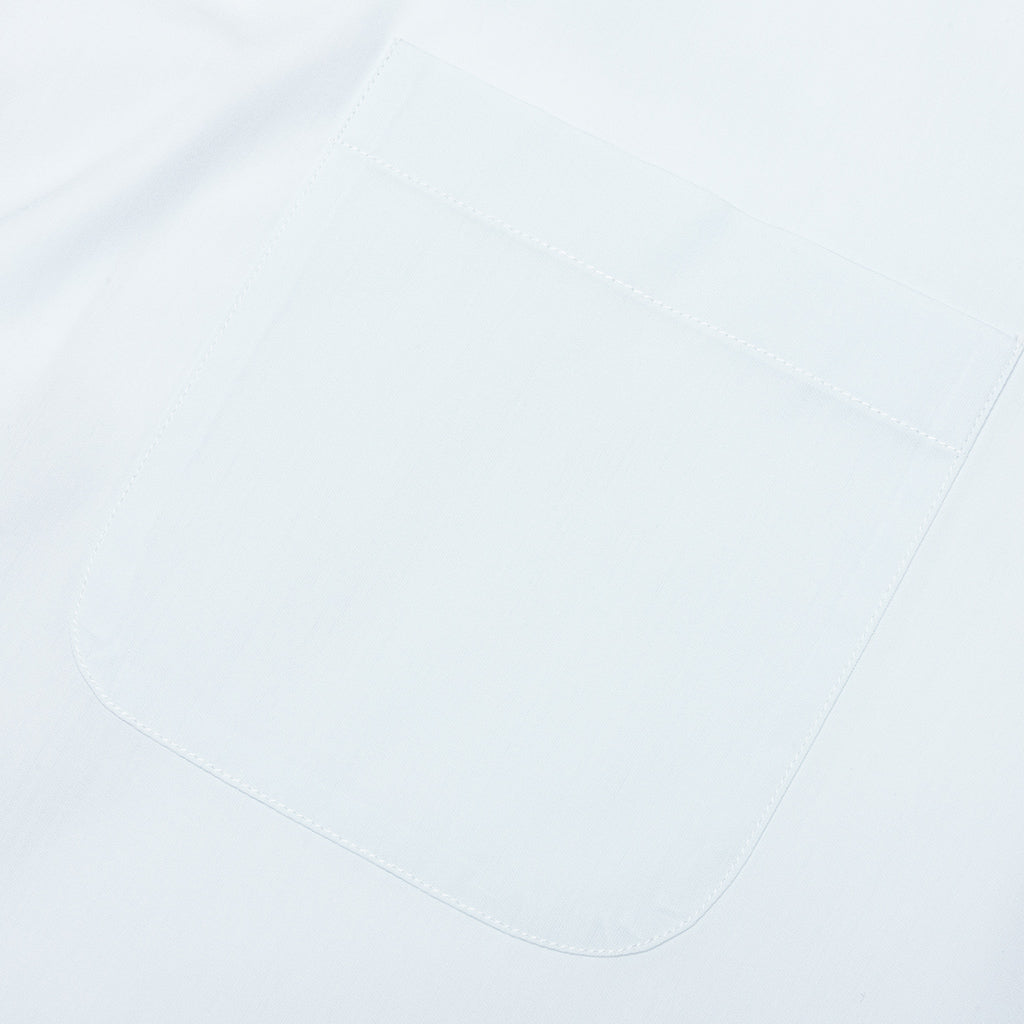 Short Sleeve Pocket Shirt - White/Cream/Light Blue