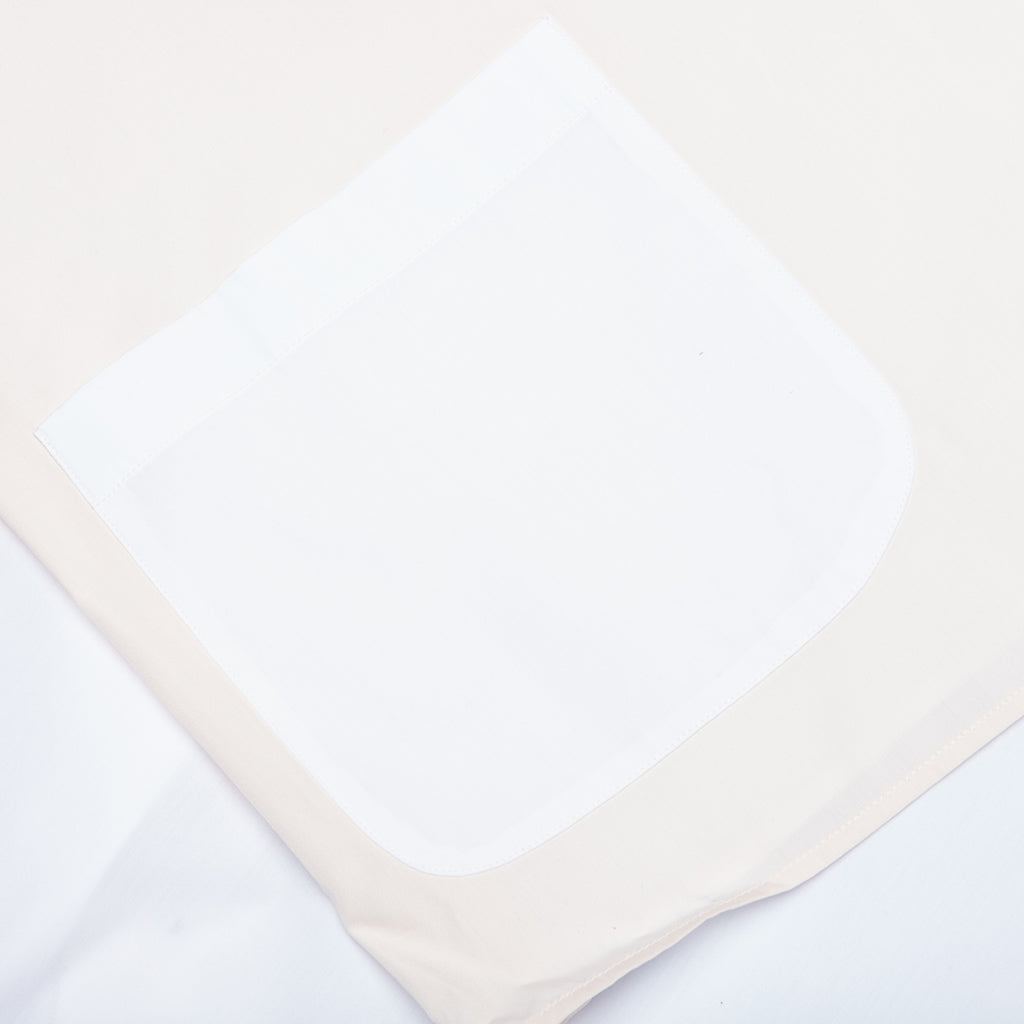 Short Sleeve Pocket Shirt - White/Cream/Light Blue