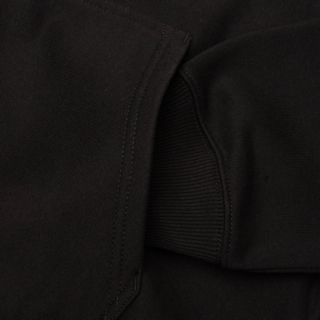 S Box Zip Hoodie - Black