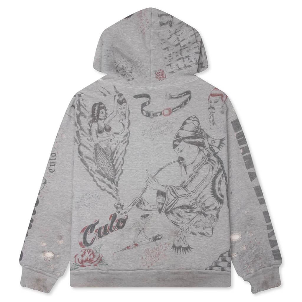 Drawing Hoodie - Grey
