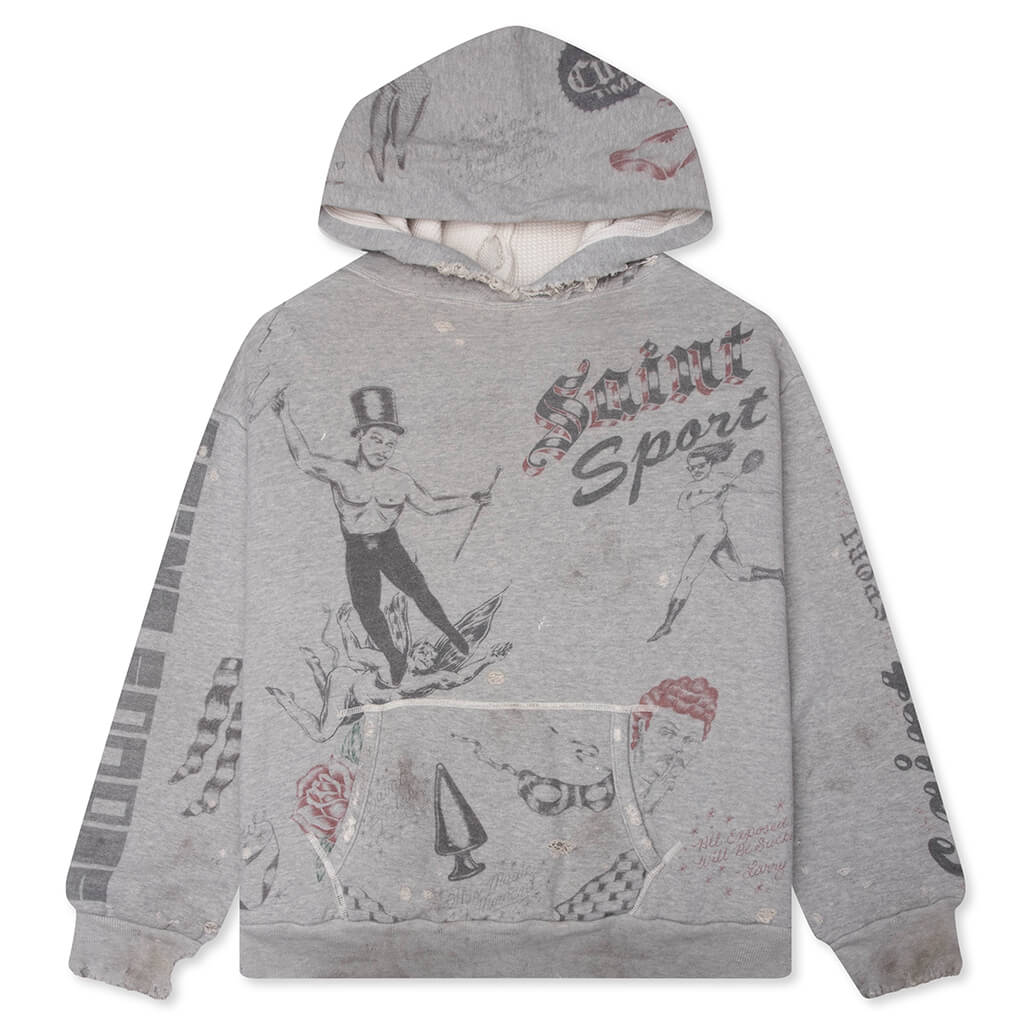 Drawing Hoodie - Grey