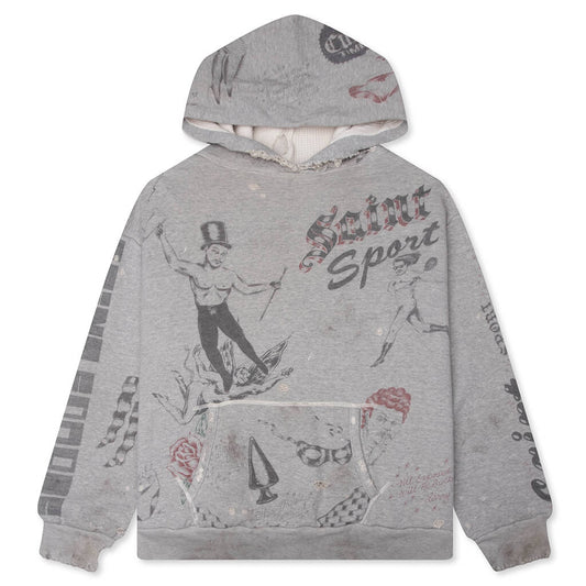 Drawing Hoodie - Grey