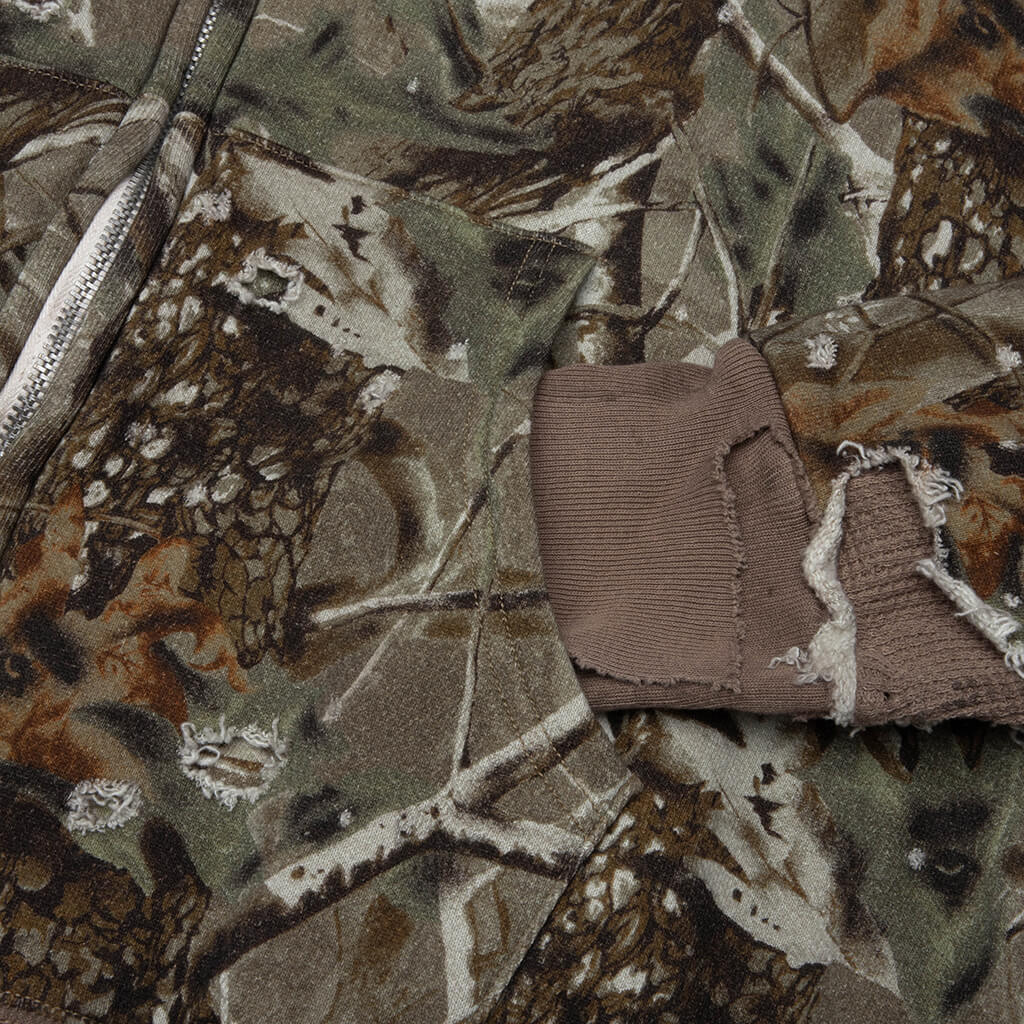 Saint M6 x BAPE Shark Zip Hoodie - Wood Camo