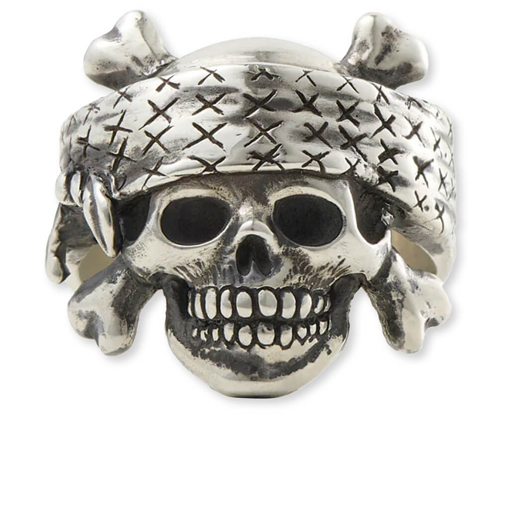 Saint M6 x Bounty Hunter Skull Ring - Silver
