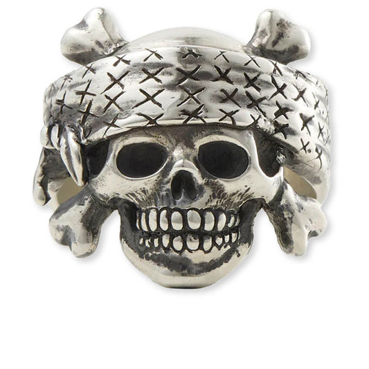 Saint M6 x Bounty Hunter Skull Ring - Silver
