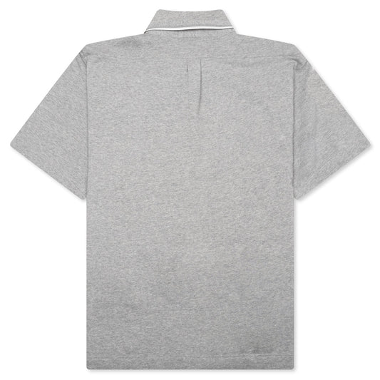 Fleece College Shirt - Light Grey Melange