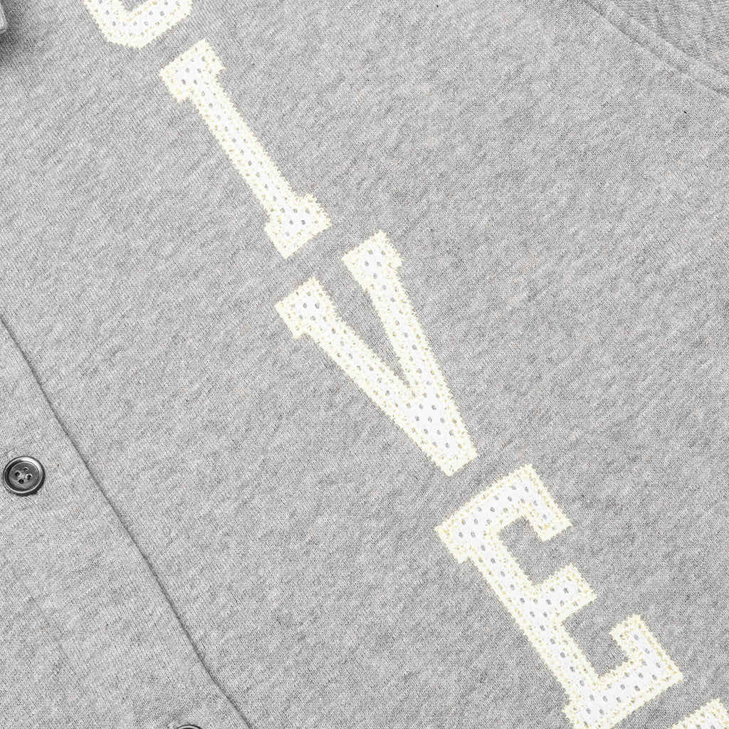 Fleece College Shirt - Light Grey Melange
