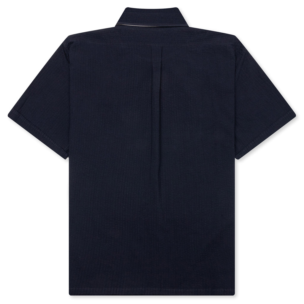 Short Sleeve Shirt with Pocket - Night Blue
