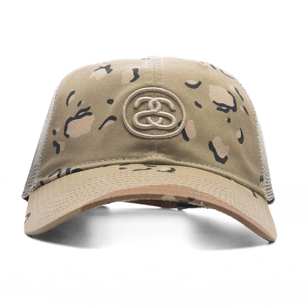 Stüssy x New Era 9TWENTY SS Link Trucker - Desert Camo