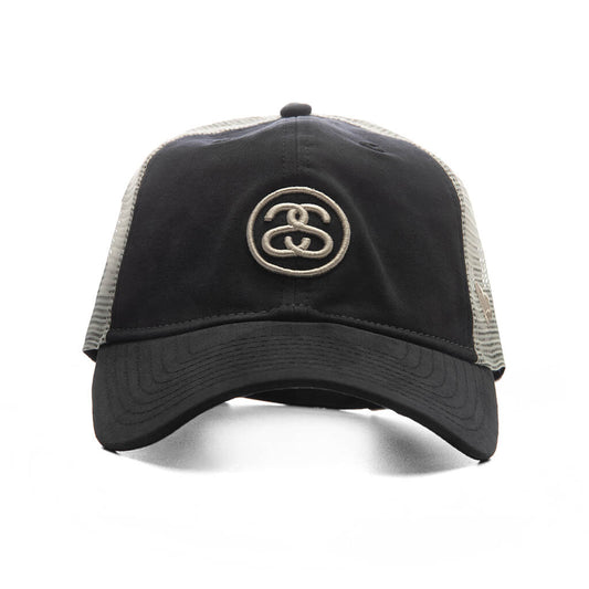 Stüssy x New Era 9TWENTY SS Link Trucker - Night Black