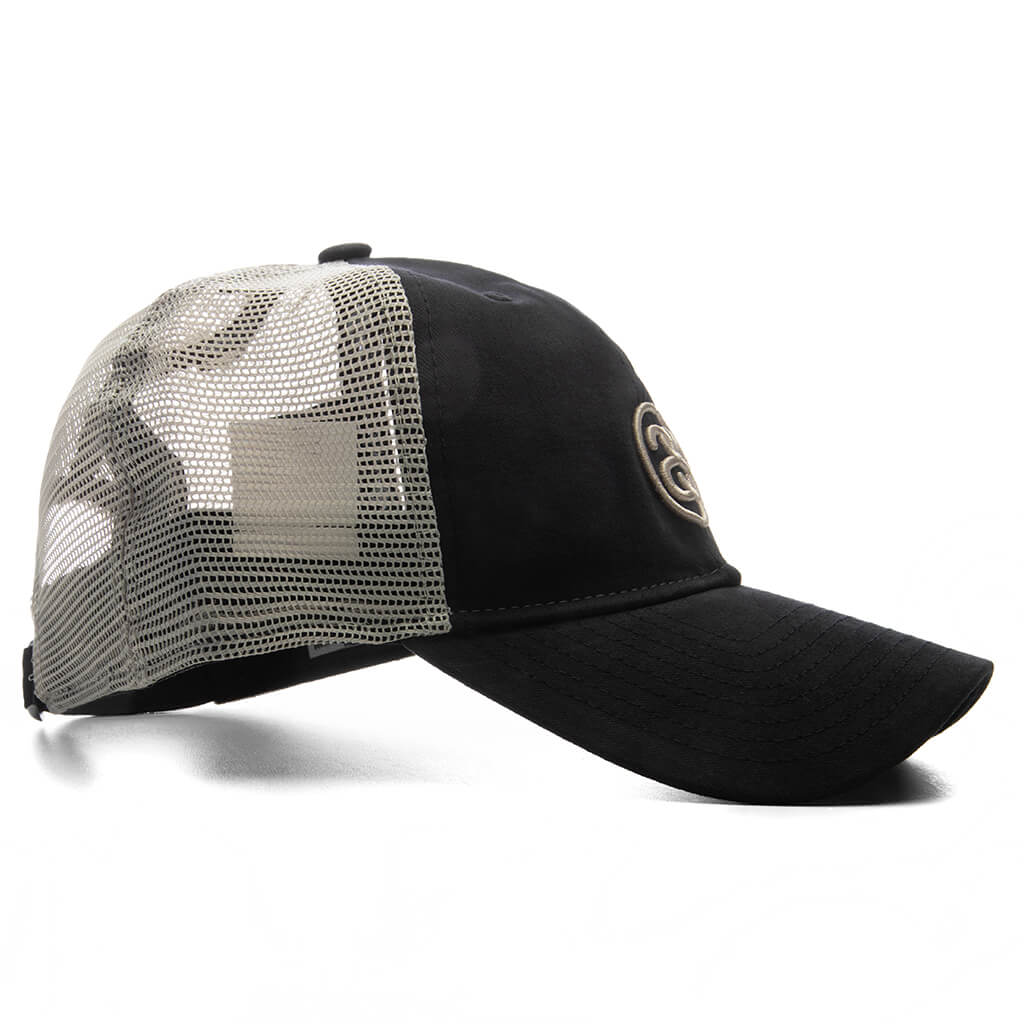 Stüssy x New Era 9TWENTY SS Link Trucker - Night Black