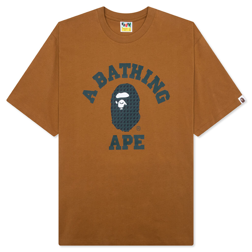 STA Houndstooth College Relaxed Fit Tee - Brown