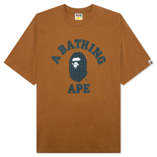 STA Houndstooth College Relaxed Fit Tee - Brown