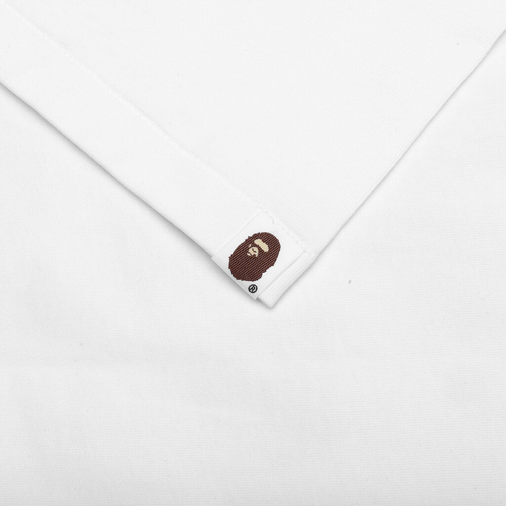 STA Houndstooth College Relaxed Fit Tee - White