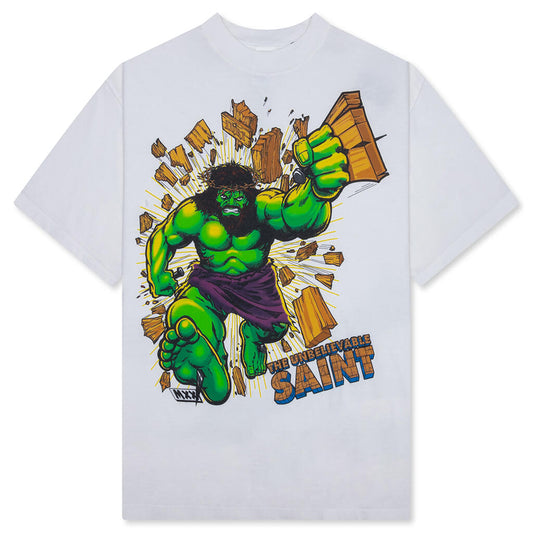 Saint Green Man S/S Tee - White