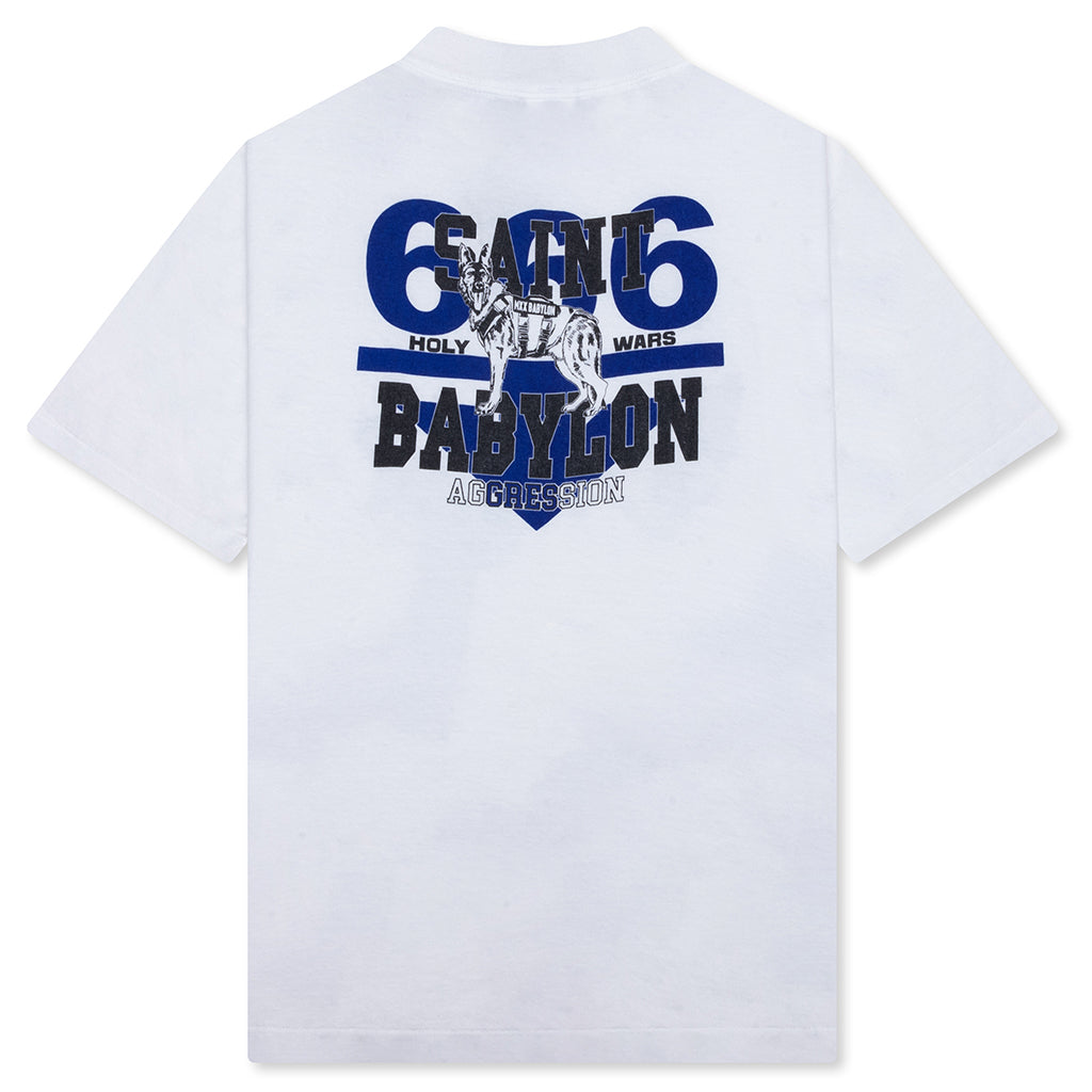 Saint M6 x Babylon Triple 6'x Dog S/S Tee - White