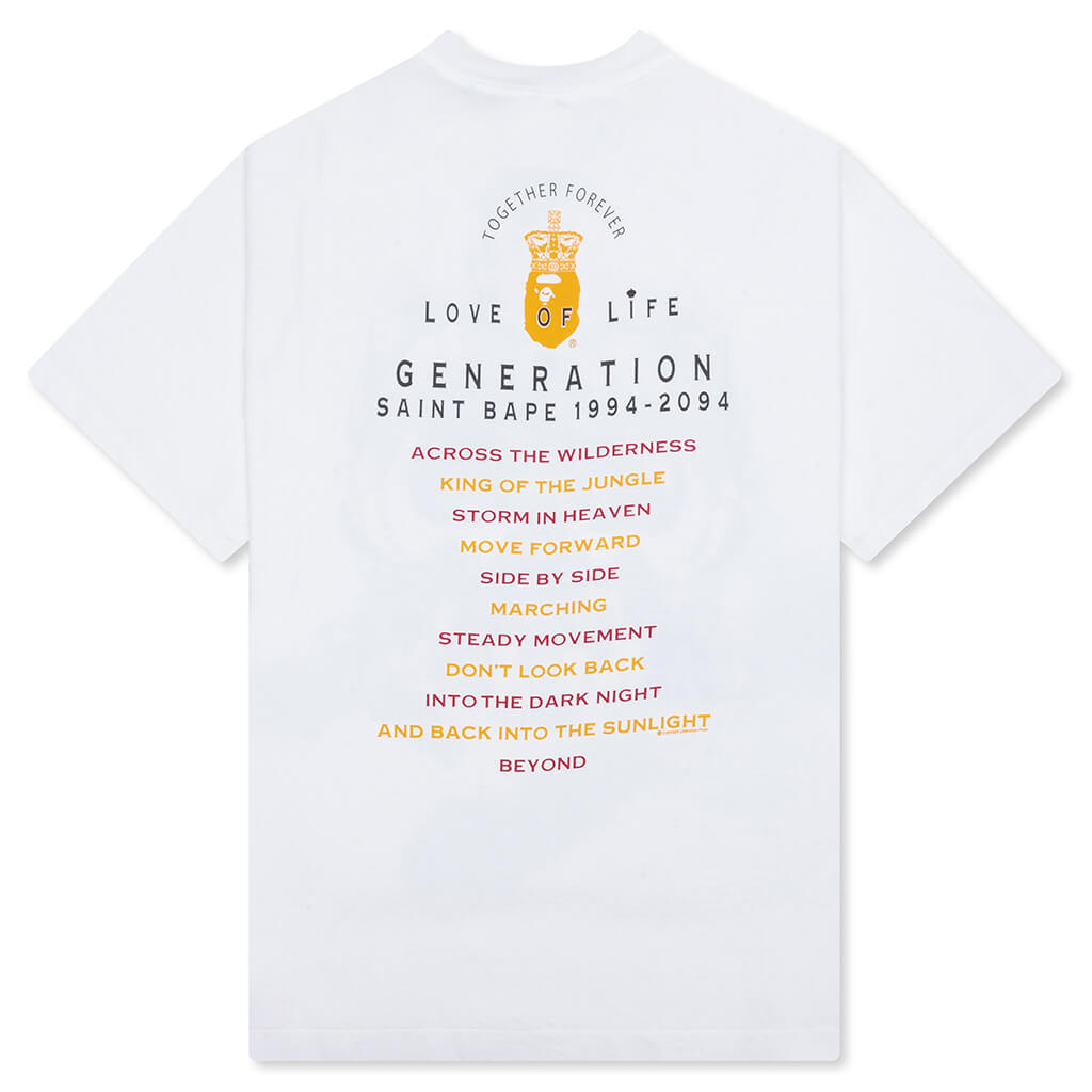 Saint M6 x Bape Generation S/S Tee - White