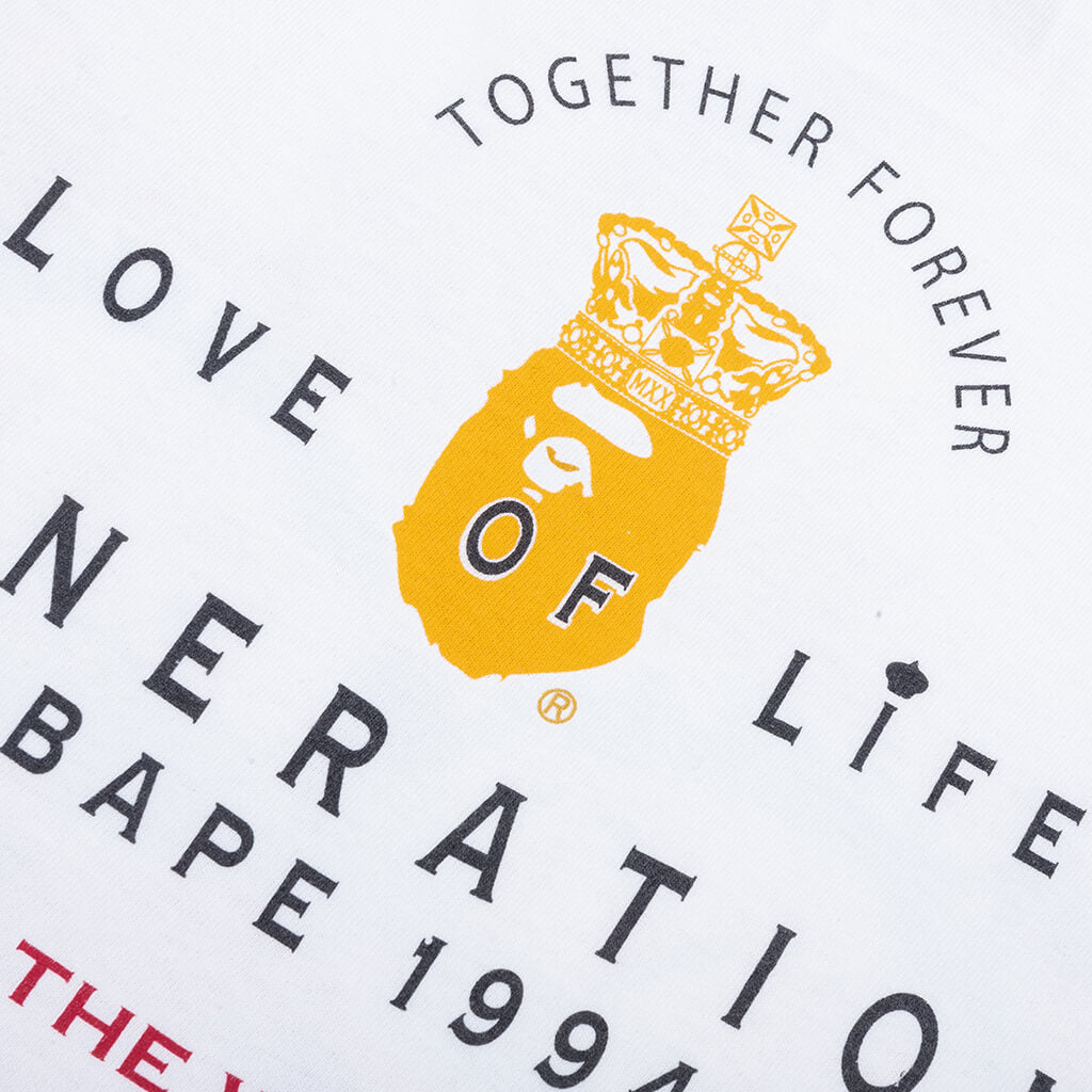 Saint M6 x Bape Generation S/S Tee - White