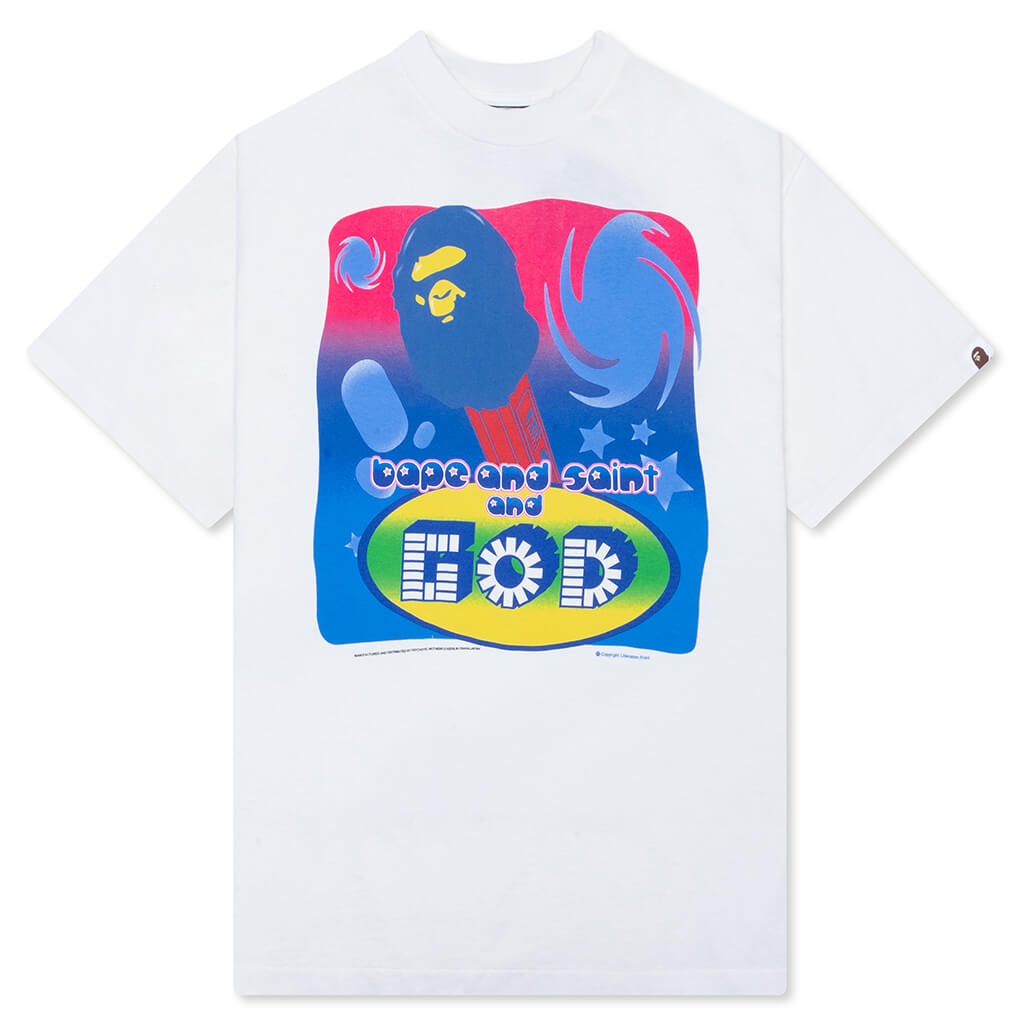 Saint M6 x Bape God S/S Tee - White
