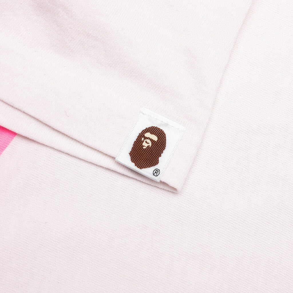 Saint M6 x Bape Handprint Genuine Nowhere Journey S/S Tee - White/Pink