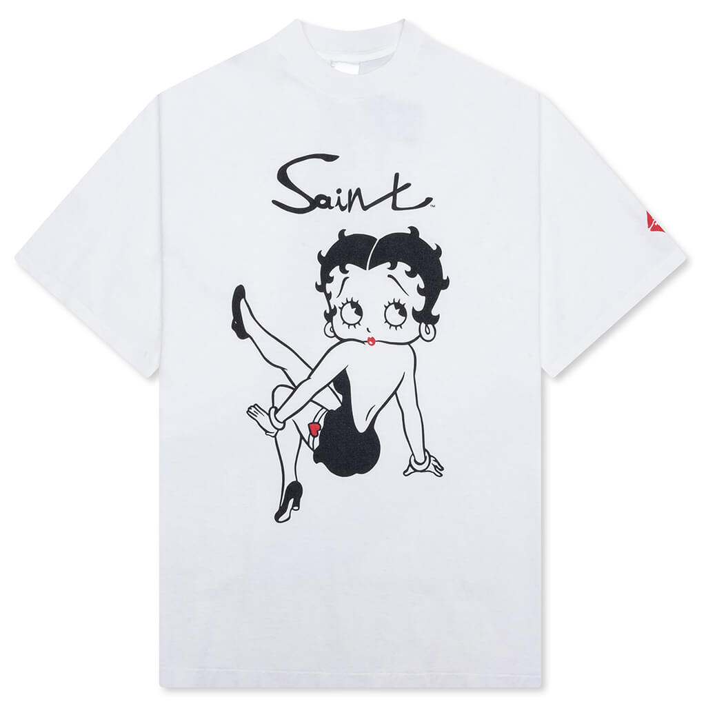 Saint M6 x Betty Boop Pose S/S Tee - White