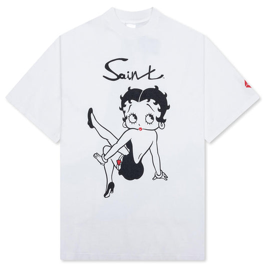 Saint M6 x Betty Boop Pose S/S Tee - White