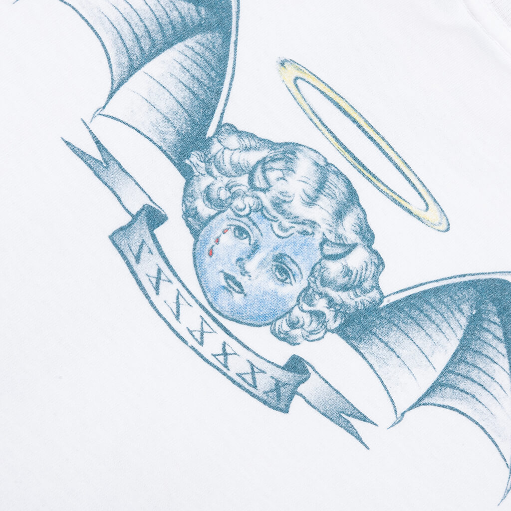 Saint M6 x Dr. Woo Tattoo L/S Tee - White