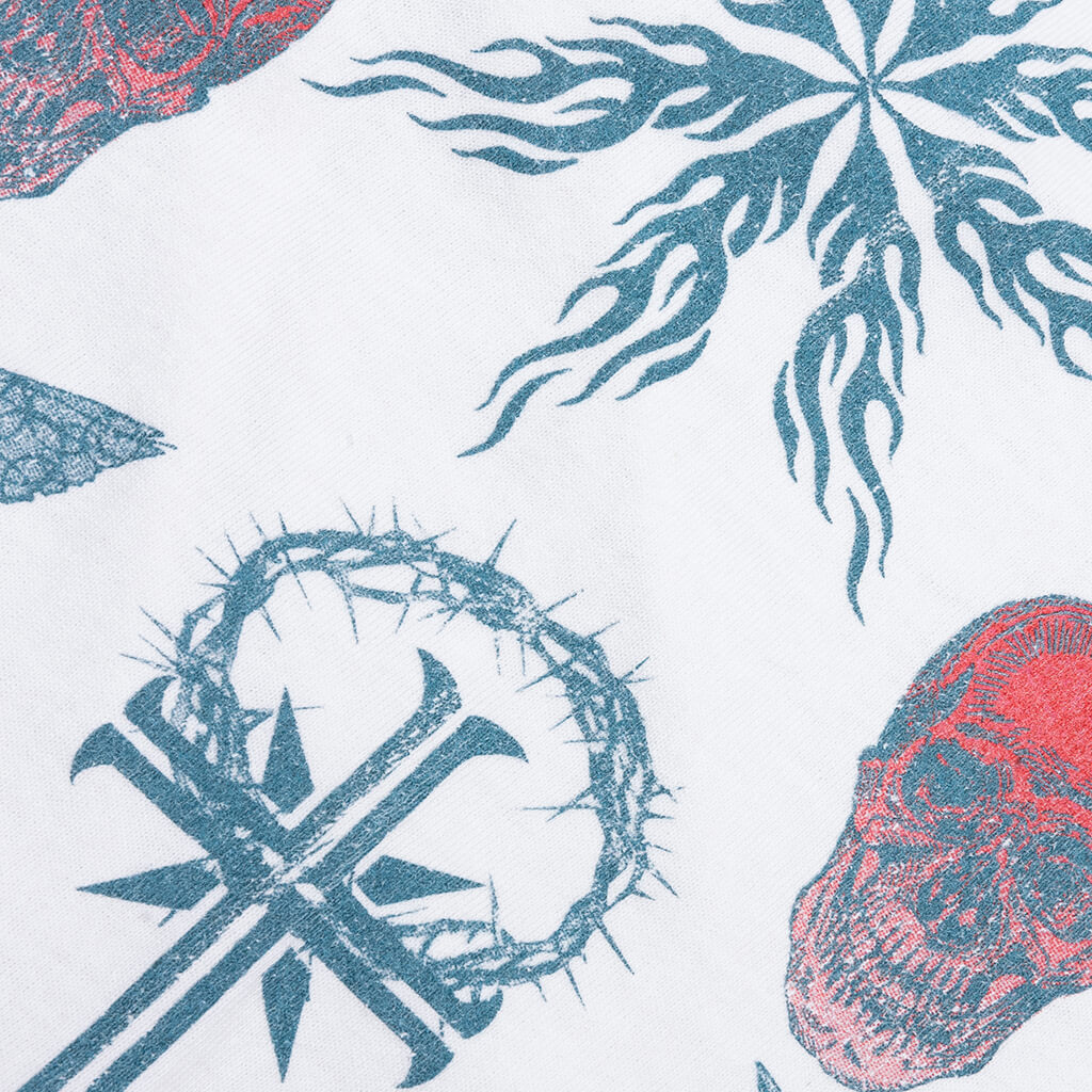 Saint M6 x Dr. Woo Tattoo L/S Tee - White