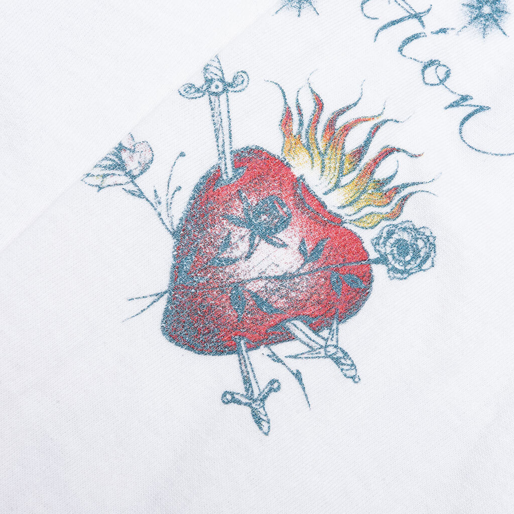 Saint M6 x Dr. Woo Tattoo L/S Tee - White