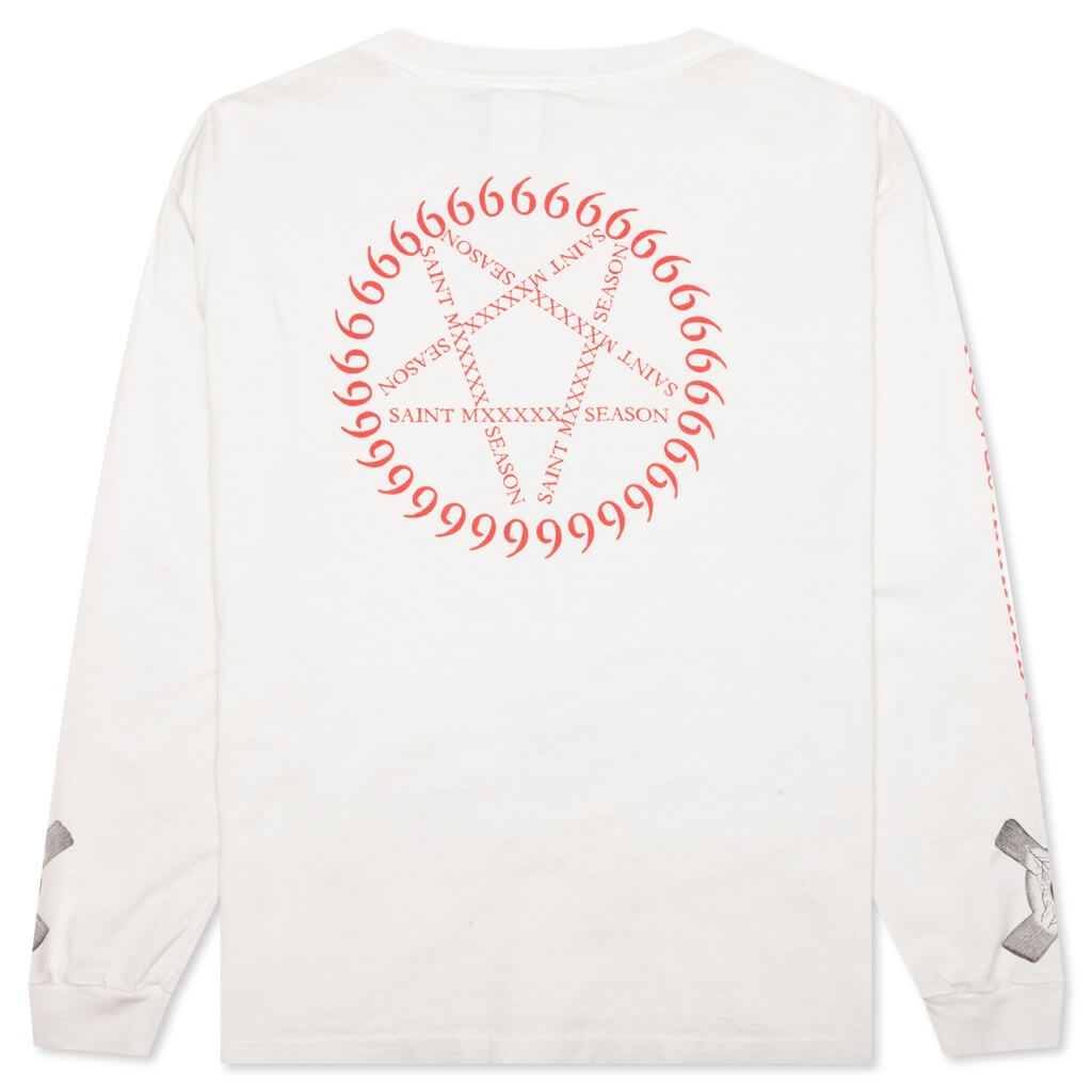 Eyeball L/S Tee - White