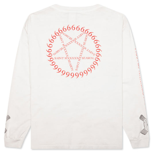 Eyeball L/S Tee - White