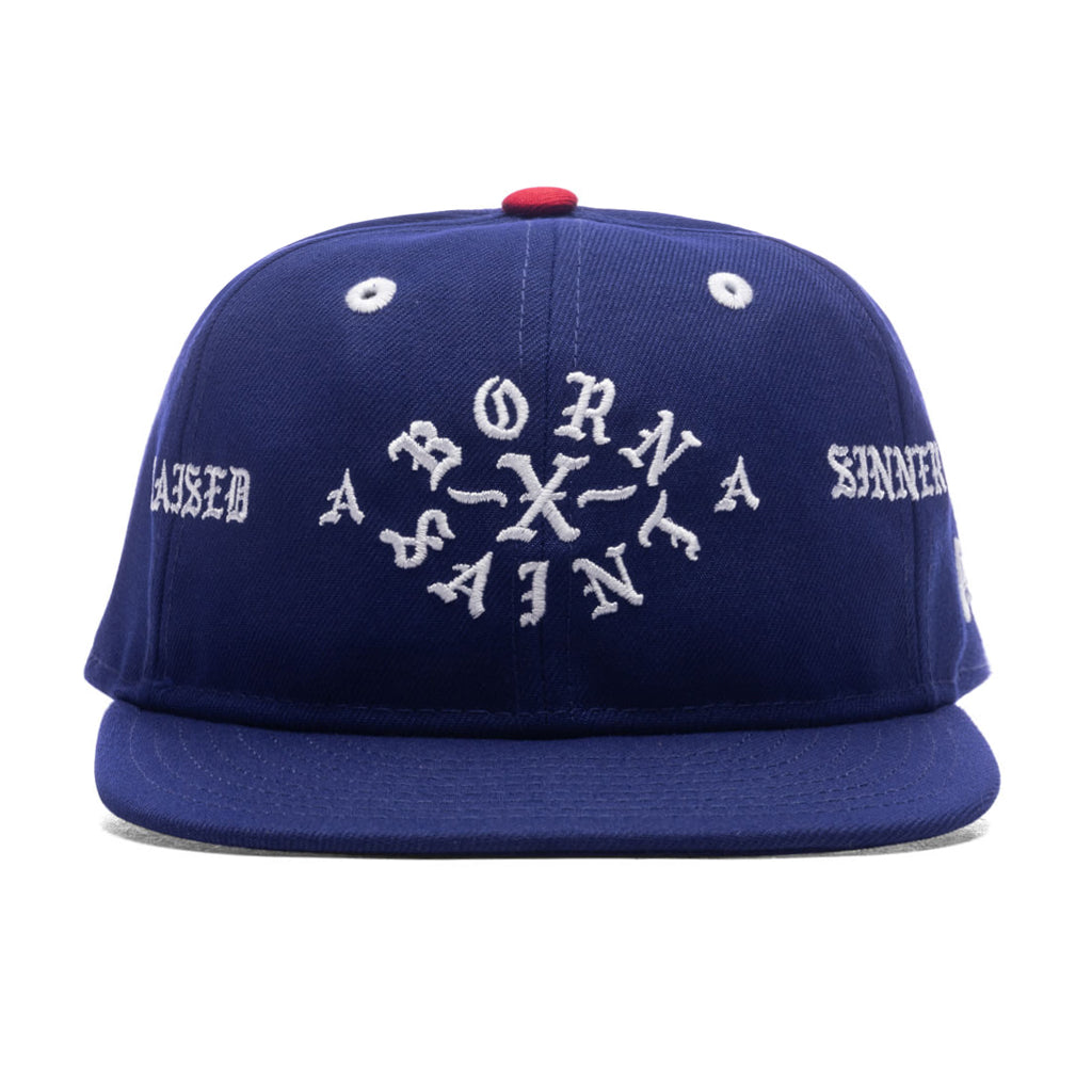 Saint Michael x Born x Raised x New Era Born Saint Cap - Blue