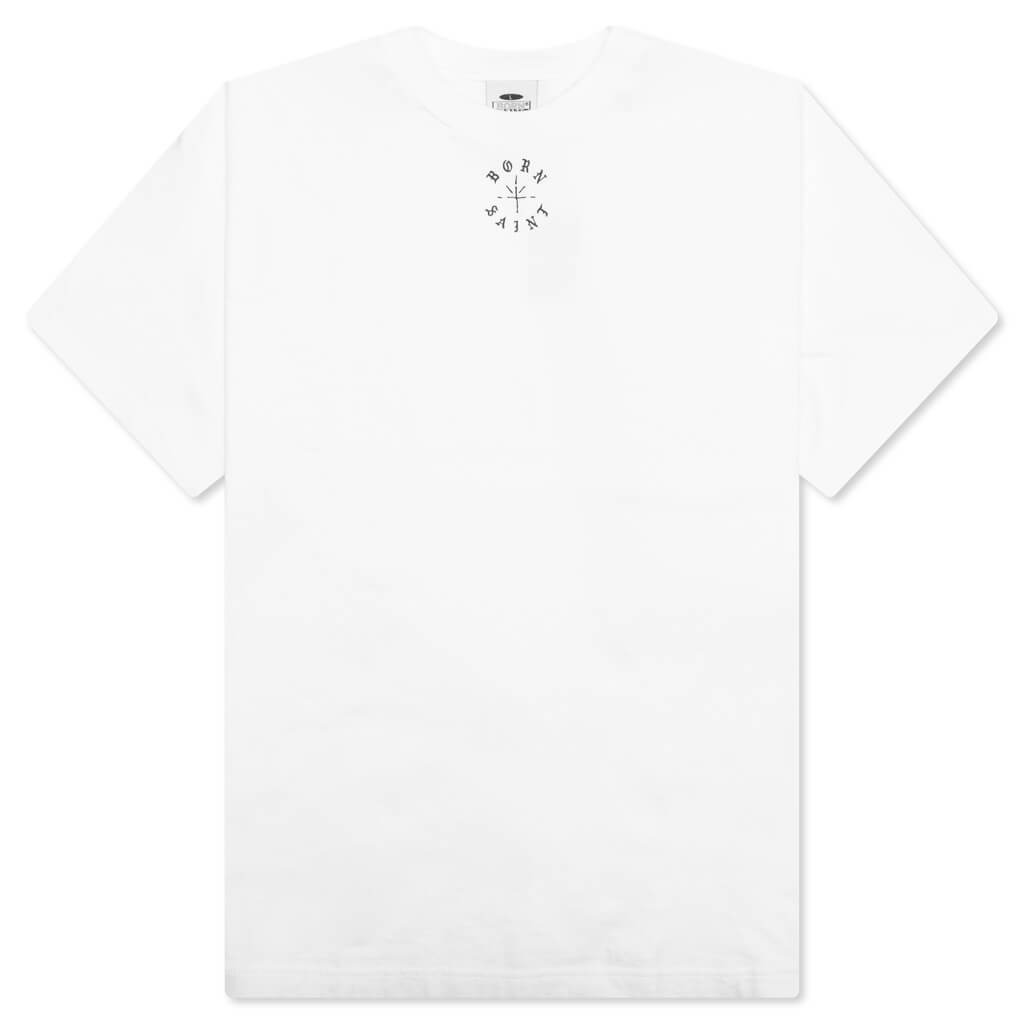 Saint Michael x Born x Raised Born Saint S/S Tee - White
