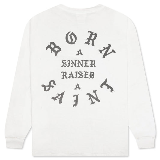 Saint Michael x Born x Raised Clown L/S Tee - White