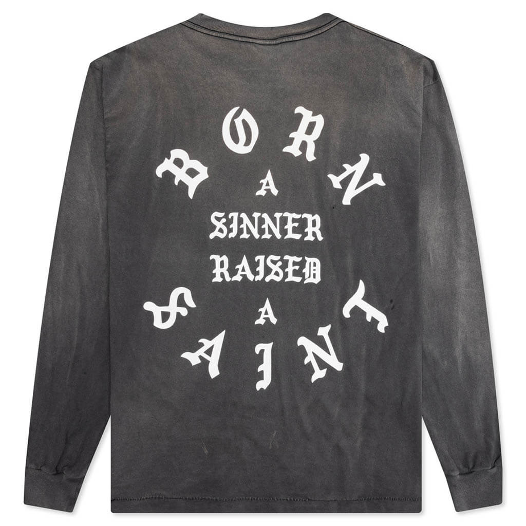 Saint Michael x Born x Raised Clown L/S Tee - Black