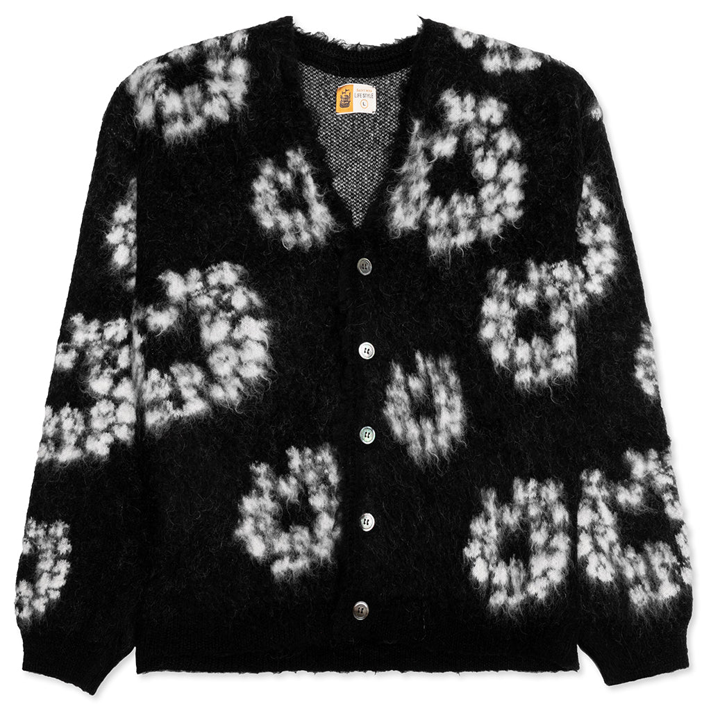 Saint Michael x Denim Tears Cotton Wreath Cardigan - Black
