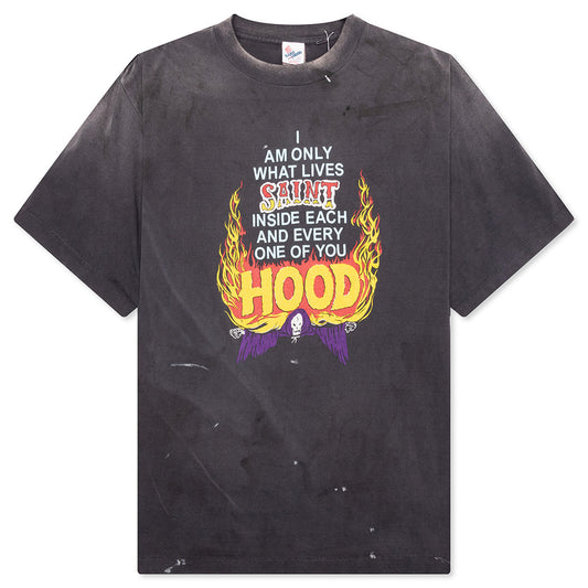Saint Michael x Neighborhood Mx6 STHD Hood S/S Shirt - Black