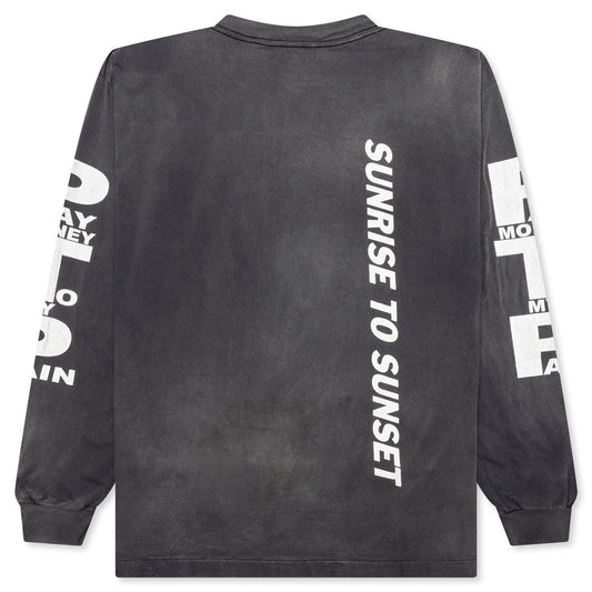 Saint Michael x Pay Money To My Pain SR To SS L/S Tee - Black