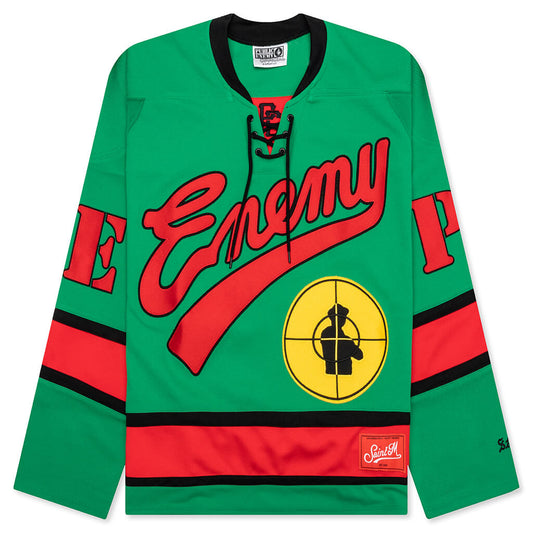 Saint Michael x Public Enemy Saint Enemy Game Shirt - Green