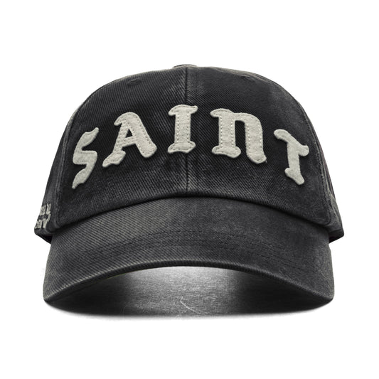 6 Panel Saint Cap - Black