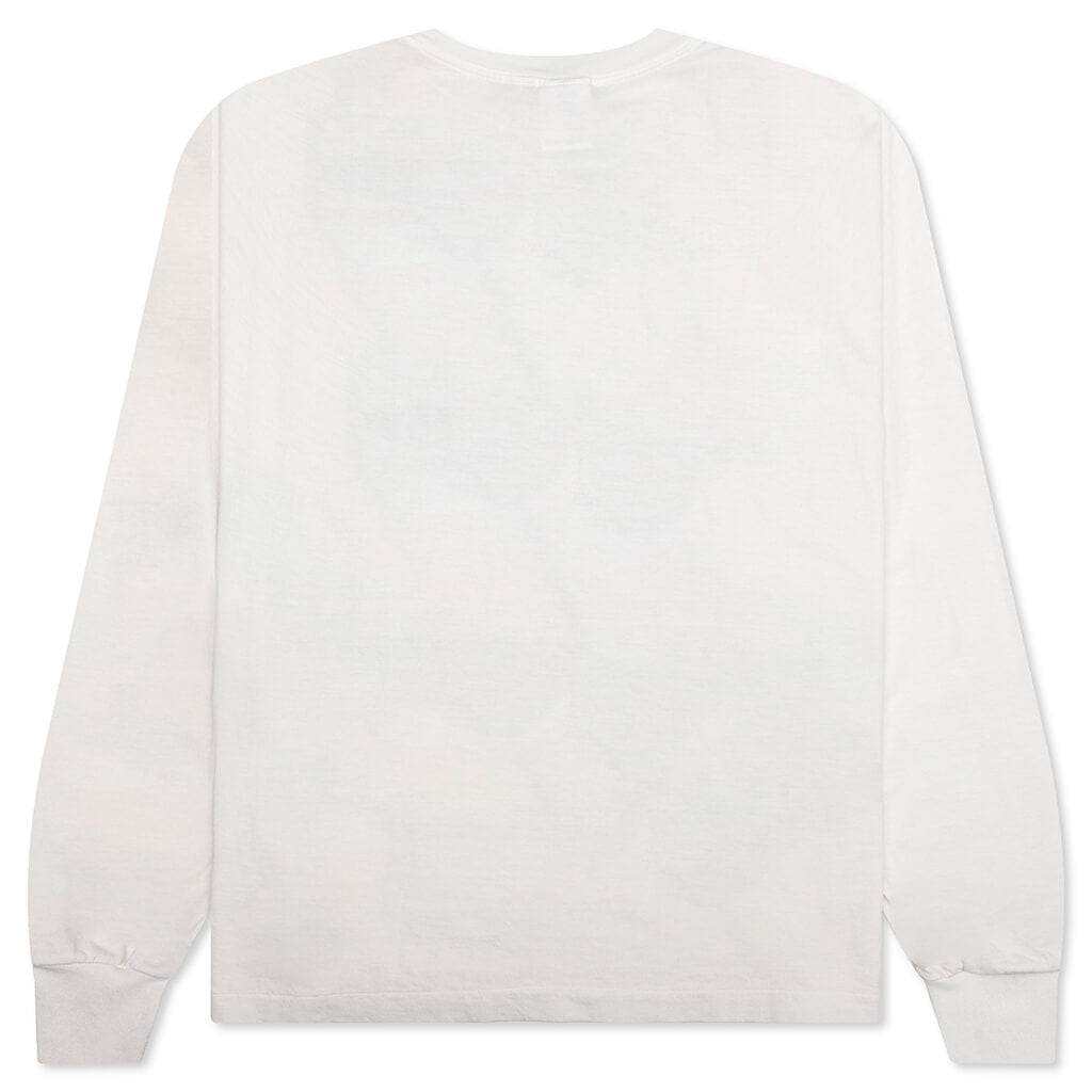 Brain L/S Tee - White