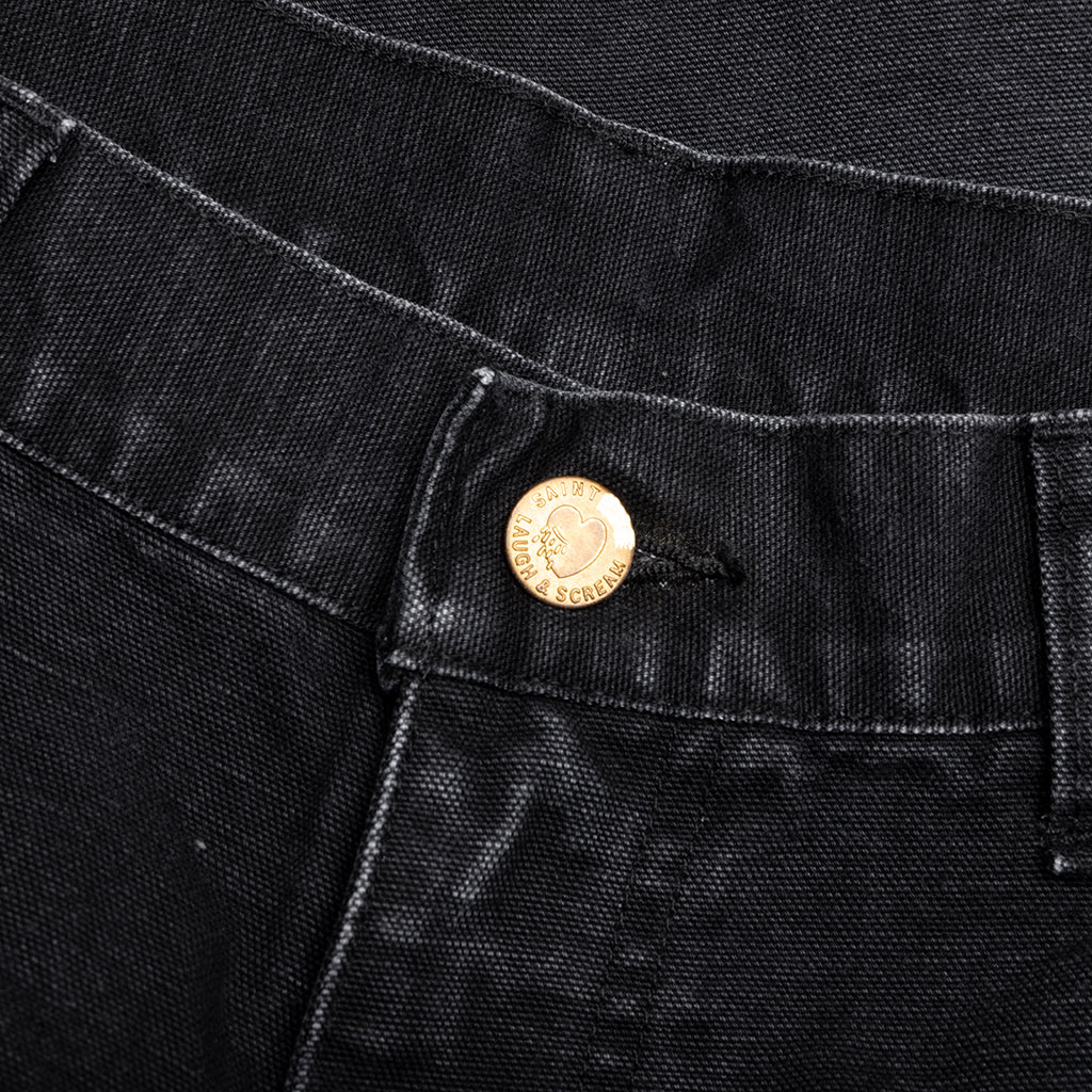 Double Knee Shorts - Black