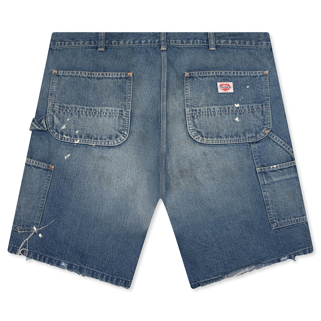 Double Knee Shorts - Blue