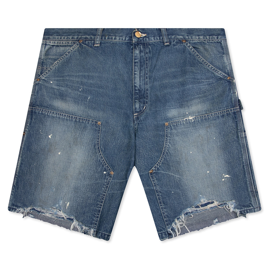 Double Knee Shorts - Blue