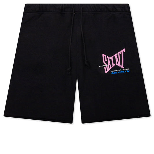 Ribbon Saint Sweatshorts - Black